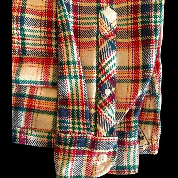 The Nutter Chubbies Plaid Pullover Shirt Mens Size L Long Sleeve Heavyweight USA - Picture 5 of 10